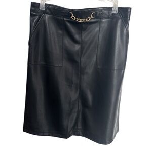 MARC NEW YORK Faux Leather Skirt – NWT, please read